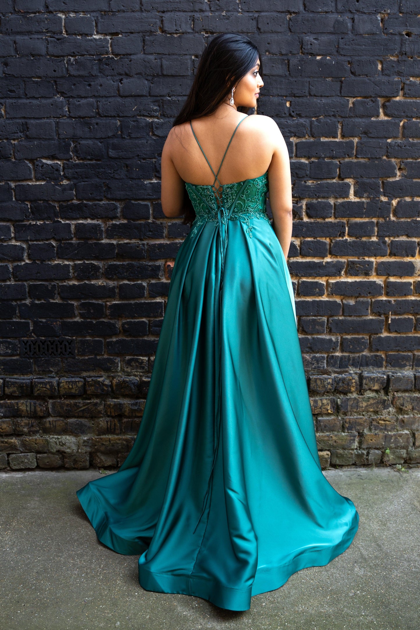 1215 Dark Green Giselle Enchantment Gown